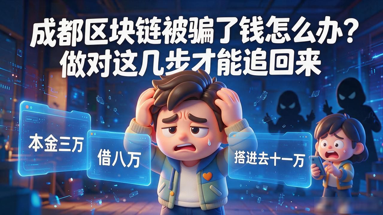 成都区块链被骗了钱怎么办？做对这几步才能追回来